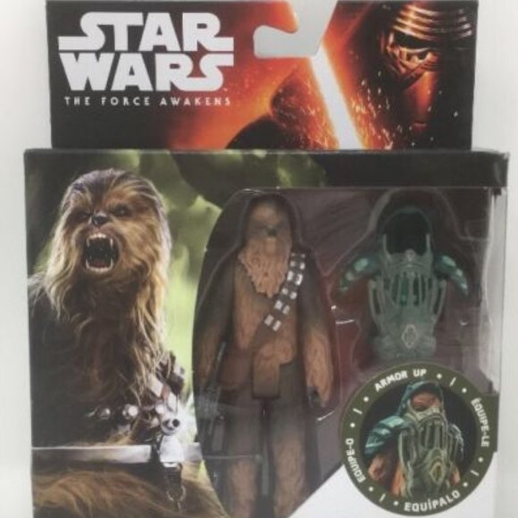 Star Wars The Force Awakens 3.75" Vinyl Figure Forest Mission Armor Chewbacca - Picture 1 of 2
